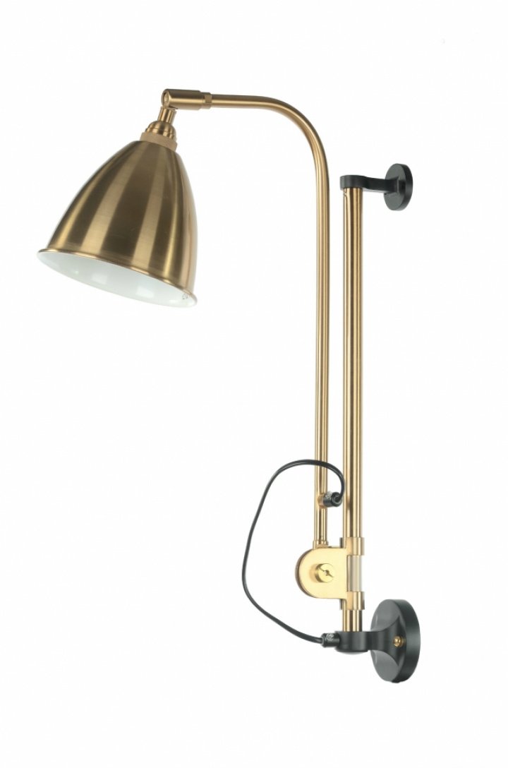 Vegglampe \'Arm\' - Messing i gruppen Belysning / Lamper / Vegglamper hos Reforma (RH247)