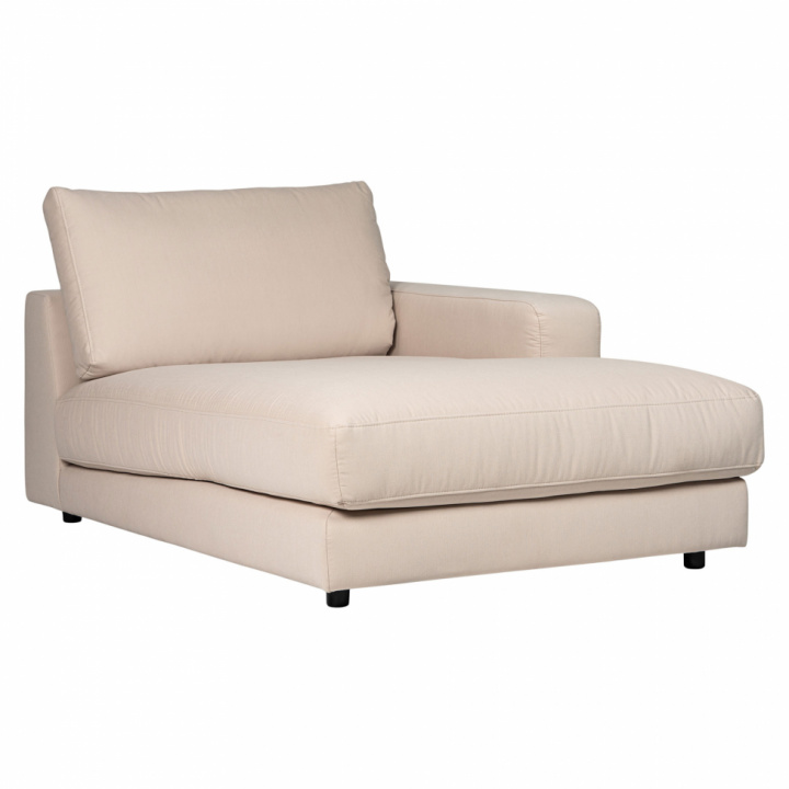 Stoler \'Messina\' - Benvit i gruppen Møbler / Sofaer hos Reforma (Rio-chaise-right-Fortis01)