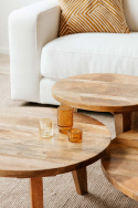 Salongbord Vintage Rundt 80cm - Naturlig