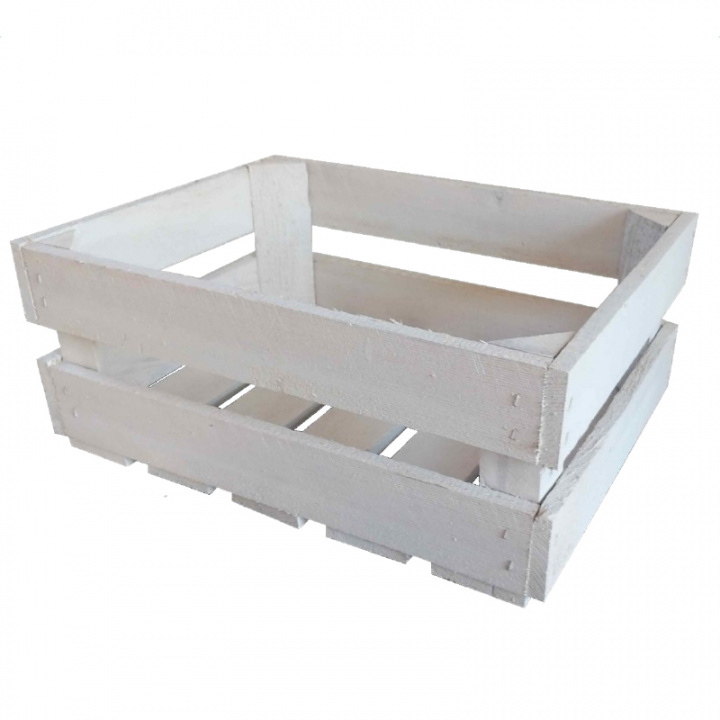 Treeske 'Stråhatt' - Hvit