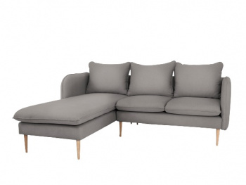 Divan sofa \'Posh\'- Stålgrå / Tre 3-seter