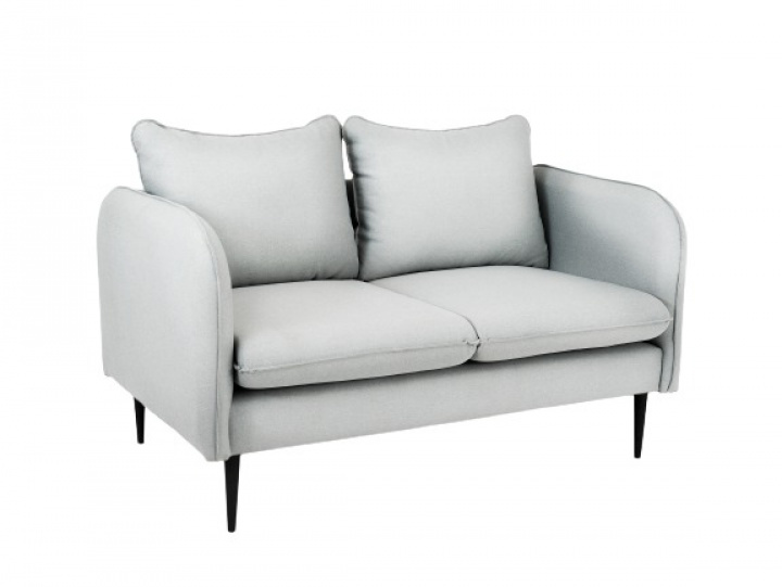 Sofa \'Posh\'- 2-seters platinagrå/svart i gruppen Møbler / Sofaer hos Reforma (SF041POSH2-ET9002)