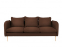 Sofa \'Posh\'- Brun / 3-seter av tre