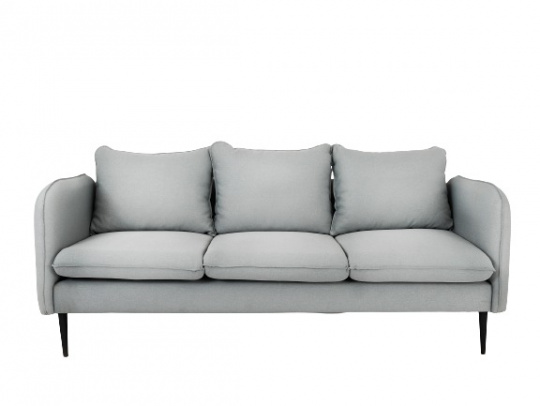 Sofa \'Posh\'- 3-seters platinagrå/svart