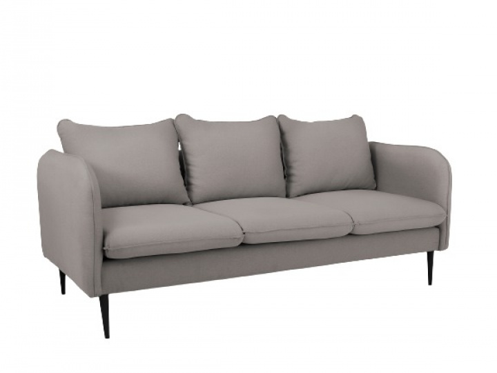 Sofa \'Posh\' - 3-seters stålgrå / svart i gruppen Møbler / Sofaer hos Reforma (SF041POSH3-ET9102)
