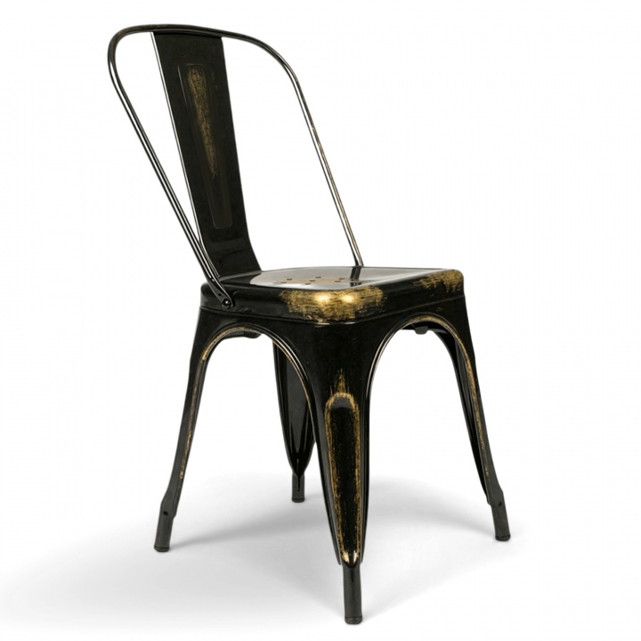 Stol 'Montmartre' - Vintage Svart / antikk