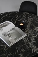 Spisebord \'Marbleous\' Rundt 120cm - Svart