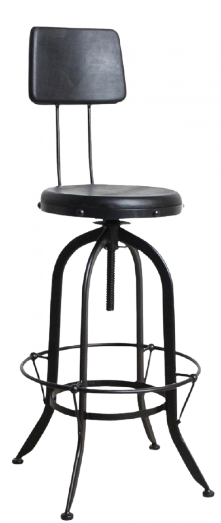 Justerbar stol 'Mango' - Vintage/Svart