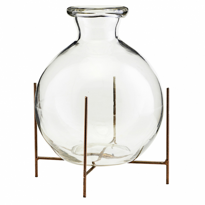 Vas 'Lana' - Messing / glass (L)