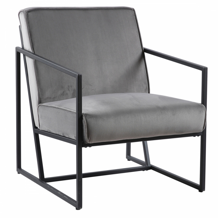 Lenestol \'Lima\' - Sandgrå / Fløyel i gruppen SALG / Møbler / Sittemøbler hos Reforma (SY-8511-Beige)