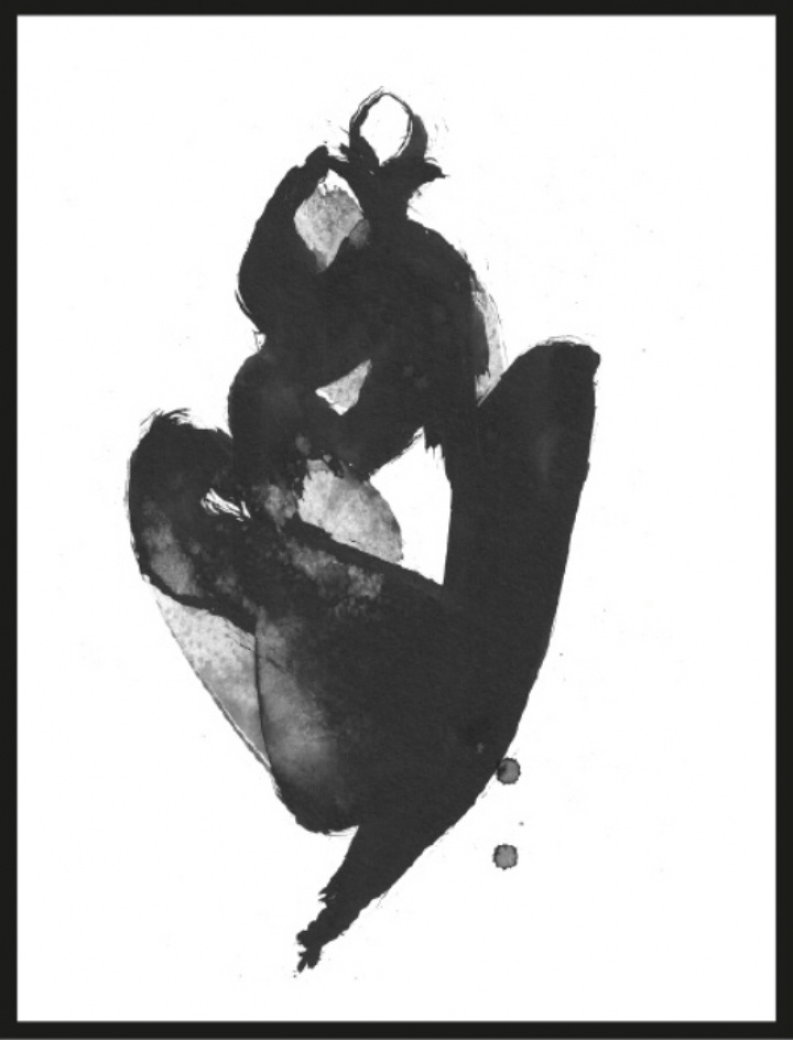 Plakat - Sittende kvinne lll