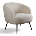 Lenestol \'Capri\' - Hvit/Bouclé