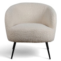 Lenestol \'Capri\' - Hvit/Bouclé