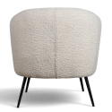 Lenestol \'Capri\' - Hvit/Bouclé