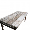 Sammenleggbart spisebord Vintage 165x75cm - Hvit