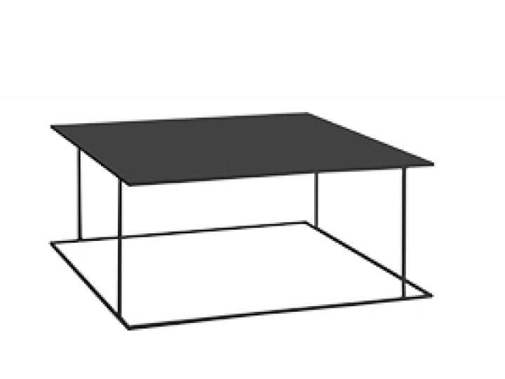 Salongbord \'Walt\'- 100x100 Svart i gruppen Møbler / Bord / Sofabord hos Reforma (TB003WALT100-9005)