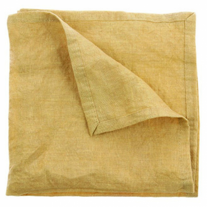 Linen kluter 2 stk. - Gul - HK Living