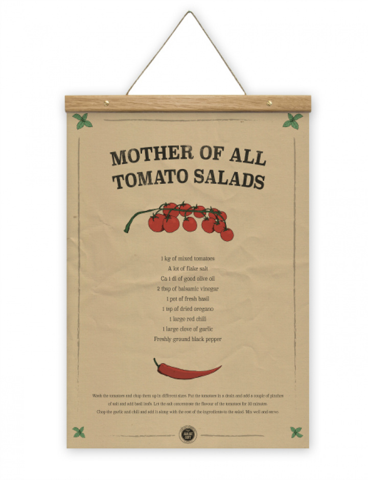 Tomat Salat - plakat og henger i gruppen SALG / Innredning / Dekorasjon hos Reforma (Tomatosalad_A3)