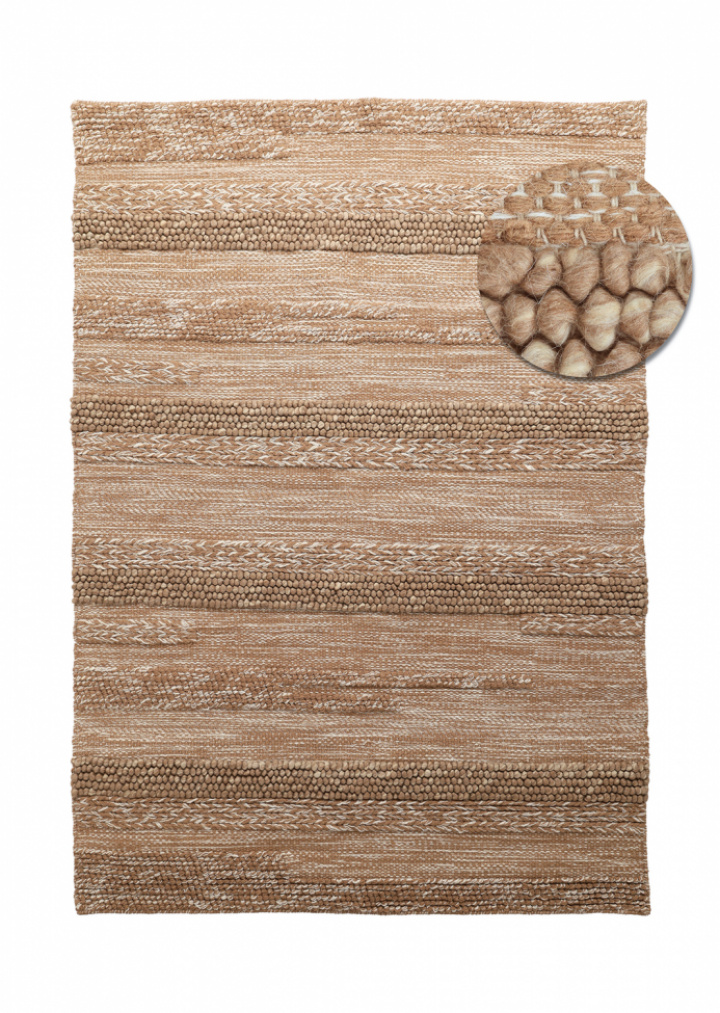 Ullteppe \'Almaty\' - Lys brun i gruppen Interiør / Tepper / Ulltepper hos Reforma (V10201444)
