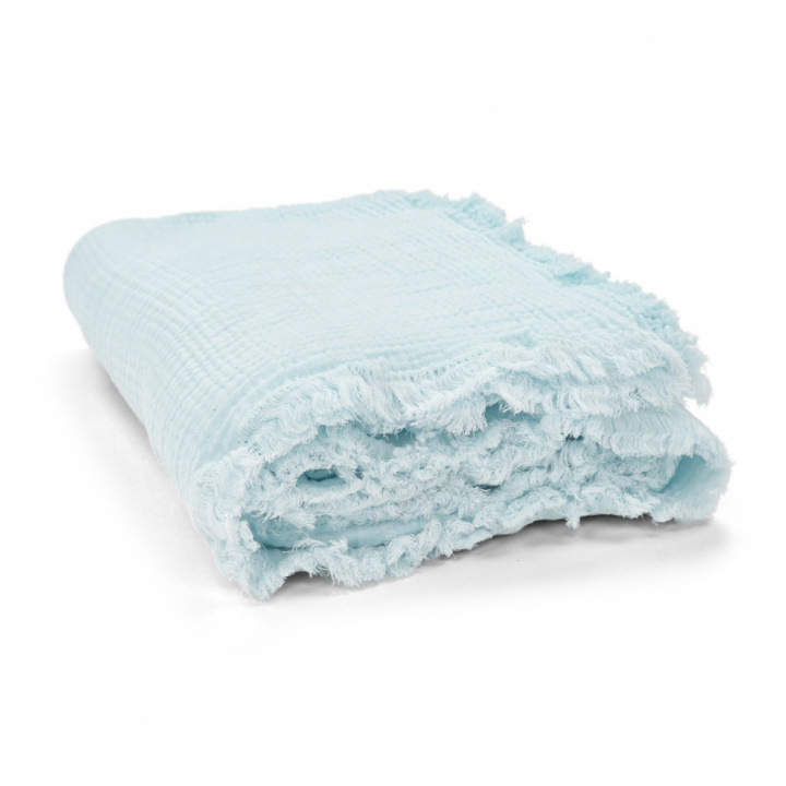 Muslin-teppe \'Dorena\' 130x170cm - Blå i gruppen Interiør / Tekstiler / Pledd hos Reforma (V10201737)