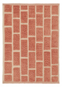 Teppe \'Leknes Handwoven Wool\' - Terracotta