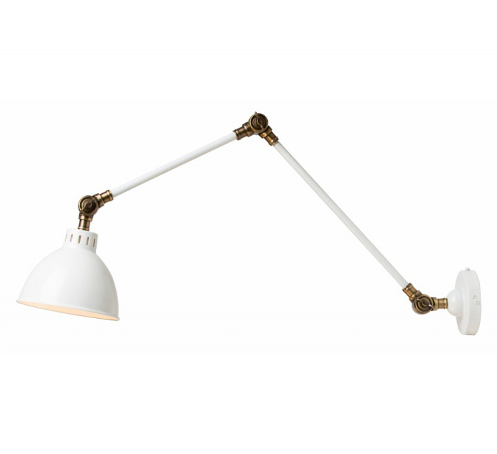 Vegglampe 'Henry' - Hvit