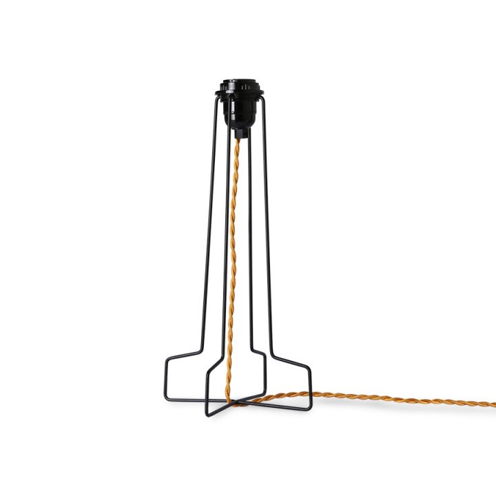 Lampefot \'Metal Wire Lamp\' - Svart / Gull i gruppen BELYSNING / Bordlamper hos Reforma (VOL5089)