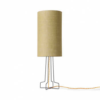 Lampefot \'Metal Wire Lamp\' - Svart / Gull