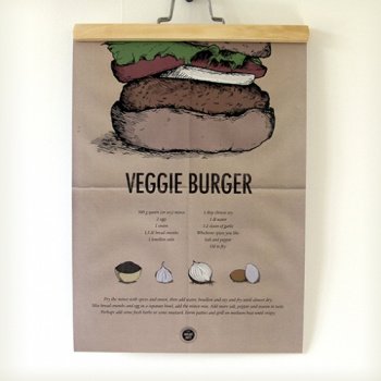 Veggie Burger - plakat og kleshengere