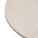 Salongbord \'Créme\' Rundt 55 cm - Hvitpigmentert