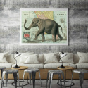 Plakat - Vintage Elefant