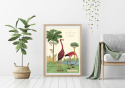 Plakat - Vintage Flamingo