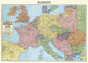 Plakat - Vintage Map Europe