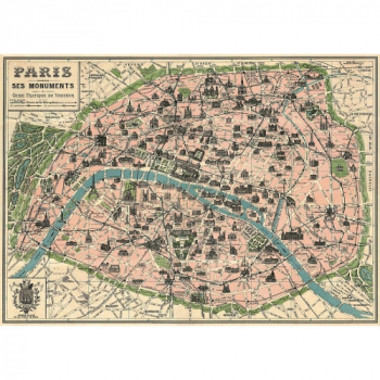 Plakat - \'Carte Paris\'