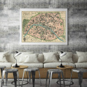 Plakat - \'Carte Paris\'