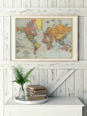 Plakat - Vintage Verdenskart