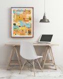 Plakat - Vintage kontor