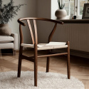 Stol \'Alta\' - Valnött/Beige