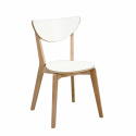 Stol \'Dala\' - Natur/Hvit