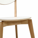 Stol \'Dala\' - Natur/Hvit