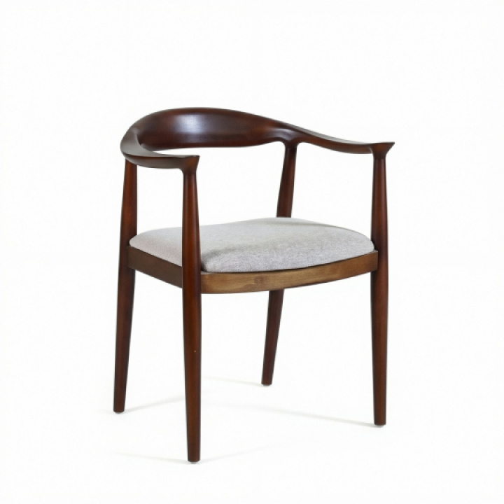 Stol \'Ask\' - Valnött/Grå i gruppen Møbler / Sittemøbler / Stoler hos Reforma (WS-8656-Walnut)