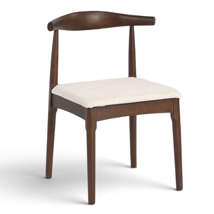 Stol \'Fager\' - Valnött/Beige i gruppen Møbler / Sittemøbler / Stoler hos Reforma (WS-8662-beige)