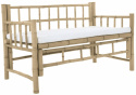 Hagesofa \'Bambus\' 130cm - Naturlig
