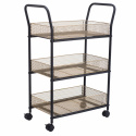 Kjökkenvogn \'Nät\' -Svart/Tre