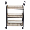 Kjökkenvogn \'Nät\' -Svart/Tre