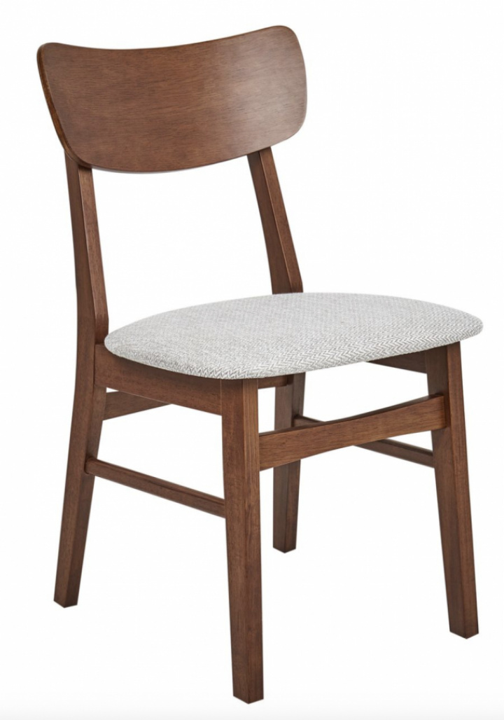 Stol \'Ingarö\' - valnøtt/grå i gruppen Møbler / Sittemøbler / Stoler hos Reforma (WS-ND001-walnut-grey)