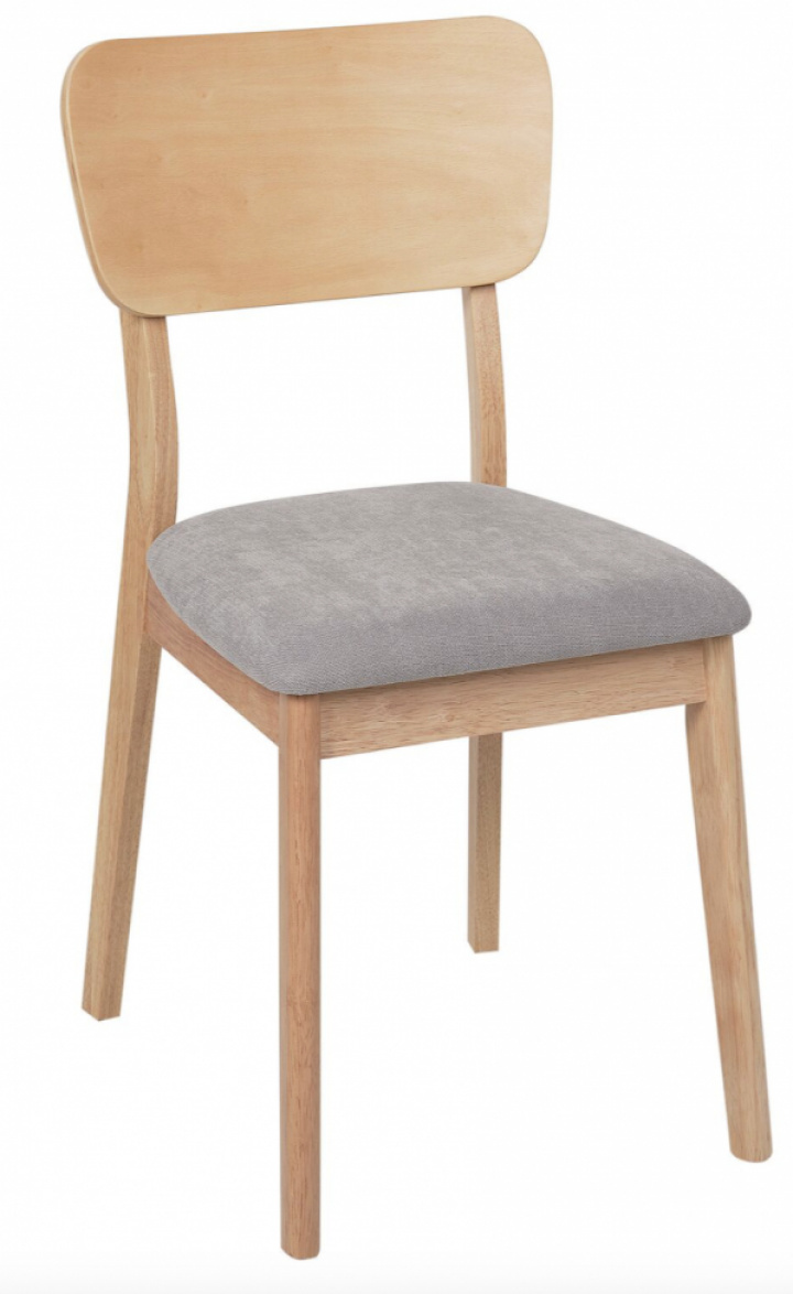 Stol \'Larvik\' - Natur/Grå i gruppen Møbler / Sittemøbler / Stoler hos Reforma (WS-ND002-natur-grey)