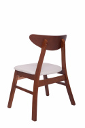Stol \'Asta\' - Valnøtt/Hvit