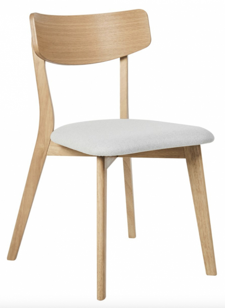 Stol \'Narvik\' - Natur/Lyse grå i gruppen Møbler / Sittemøbler / Stoler hos Reforma (WS-ND008-natur-lightgrey)