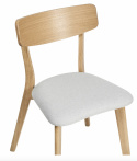 Stol \'Narvik\' - Natur/Lyse grå